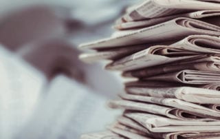 Stack of newspapers